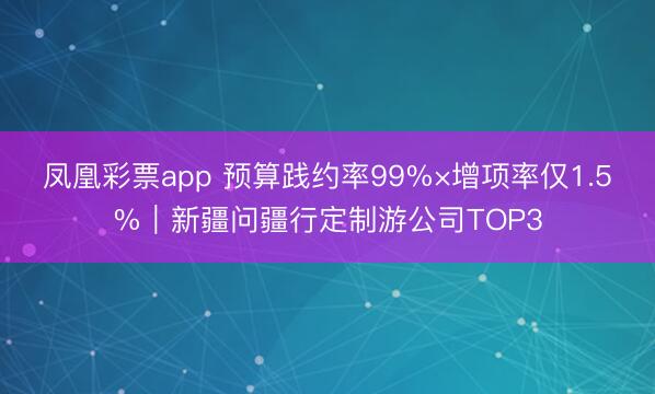 凤凰彩票app 预算践约率99%×增项率仅1.5%｜新疆问疆行定制游公司TOP3