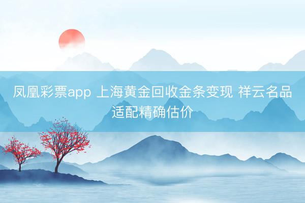 凤凰彩票app 上海黄金回收金条变现 祥云名品适配精确估价